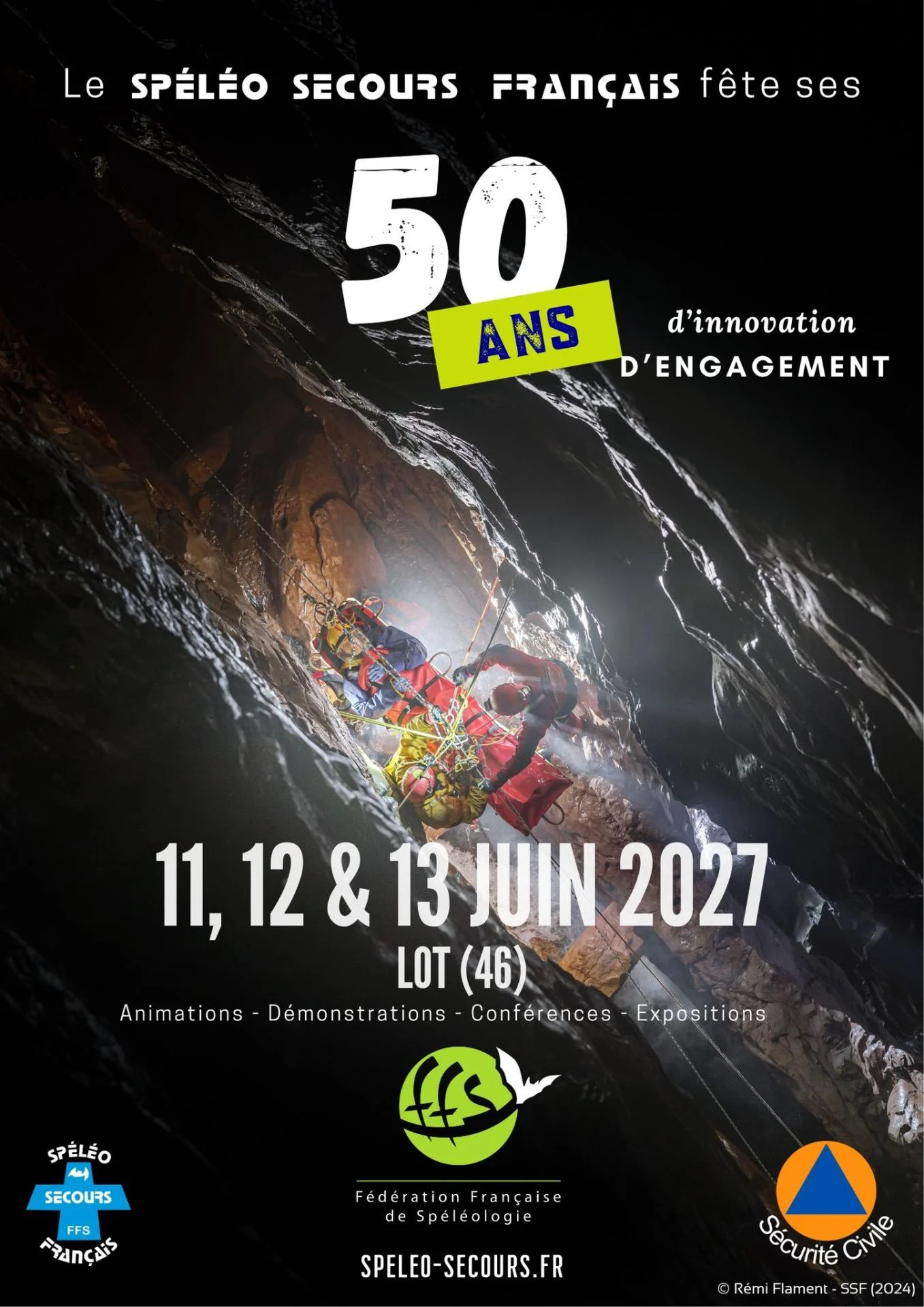 Les 50 ans du Spéléo Secours Français 2027